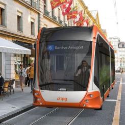 I Genève ska de första nya bussarna levereras 2025. Även här pratas det om att fasa ut dieselbussar så att kollektivtrafiken ska vara utsläppsfri 2030. Foto: Hess AG