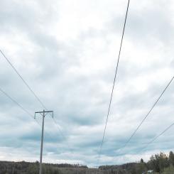 Drönarinspektionen genomfördes längs den 12 km långa elledningen mellan Tuve och Ytterby på västkusten i Sverige. Foto: Vattenfall Eldistribution
