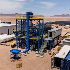Oshivela-projektet i Namibia producerar så kallad grön vätgas från 12 megawatt starka elektrolysörer.
Foto: HyIron Green Technologies