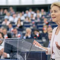- EU vill vidta åtgärder mot billiga kinesiska elbilar. sade EU-kommissionens ordförande Ursula von der Leyen nyligen i Europaparlamentet under talet talet om Europas tillstånd. Foto: Pressfoto. European Parlament, Flickr.