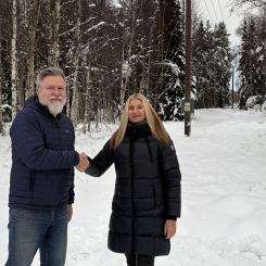 Magdalena Brodin, vd på Exeri och Mikael Söderström, underhållsingenjör på Skellefteå Kraft. Pressbild: Exeri