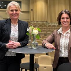 Fr. v. Eva Francke, mässansvarig Elmia Cirkulär, och Anna-Karin Zinnerfors, VD Elmia. Pressbild: Elmia