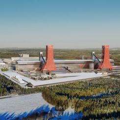 Projektet H2 Green Steel är bara en av flera storskaliga industriinvesteringar som hotas av bristen på el. Illustration: H2 Green Steel
