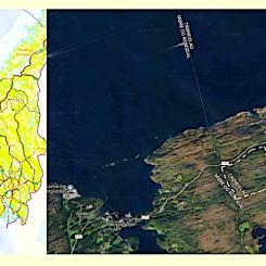 Föreslagen plats för anläggningen. Karta och bild: Norsk Kjernekraft