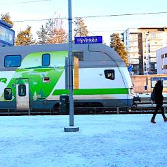 Hyvinge station i södra Finland. Foto: Symbolbild, fr. Arkiv