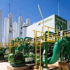 Iberdrolas befintliga 20 megawatts anläggning för grön vätgas i Puertollano, Spanien. Foto: Iberdrola