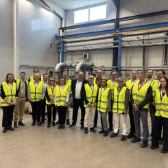 Hitachi Energy har öppnat sin anläggning i Landskrona för besök. Pressbild: Hitachi