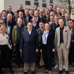 Representanter från offentliga aktörer, elnätsägare, energibransch och näringsliv för att möta länets växande elbehov. Pressbild:  Region Jönköpings län