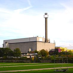 Nedlagda tyska kärnkraftsverket Kalkar- Hönnepel. Foto: Wikipedia Common. Kredit: Pieter Delicaat