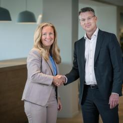 Karin Eriksson och Joachim Nordin. Foto: OKQ8