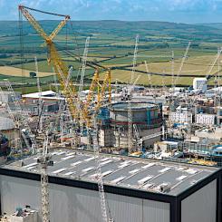 Bygget av kärnkraftverket Hinkley Point C i Somerset i Storbritannien. EDF Energy