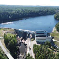 Krångfors vattenkraftstation i Skellefteälven. Foto: Dag Cederborg/WSP