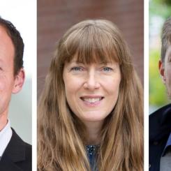 Martin Vallstrand, Energiforsk, Jenny Westerberg, Profu, och Erik Lindblom, IVL. Pressbild: Energiforsk
