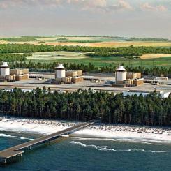 Planerad polsk kärnenergianläggning vid Lubiatowo-Kopalino i kommunen Choczewo vid Östersjökusten. Bild: Polska regeringen