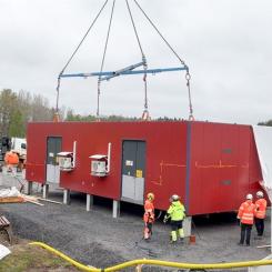 Vattenfalls modulstation. Pressbild: Vattenfall Eldistribution
