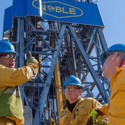 Noble är en stor aktör på den globala energimarknaden med en flotta av högteknologiska borrplattformar och fartyg som används för att utforska och utvinna olja och gas från havsbotten. Foto: Noble Corporation