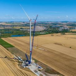 Ørsted satsar nu på onshore-vindparker, bland annat i Tyskland, som bilden visar. Foto: Ørsted