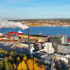 Liquid Wind får stöd från Industriklivet, Energimyndighetens program för industrins gröna omställning, motsvarande 3,6 miljoner euro, cirka 39 miljoner kronor, för förprojekteringen av bolagets fullskaliga e-metanolanläggning i Örnsköldsvik. Foto: Övik Energi
