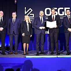 Avtalet undertecknades vid Łukasiewicz-institutet för elektroteknik i Warszawas stadsdel Wawer, där utbildningscentret planeras att byggas. Foto: Lukasiewicz Research Network