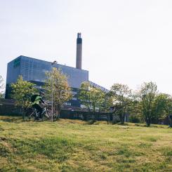 Göteborg Energi bygger en ny pelletspanna för förnybar fjärrvärmeproduktion på Riskullaområdet i Mölndal. Foto: Mölndal Energi