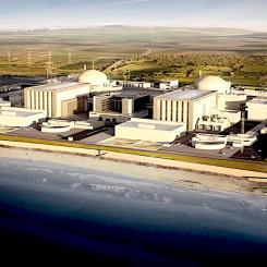 Hinkley Point C kärnkraftverk (HPC) är ett brittiskt kärnkraftverk med två enheter, 3 200 MWe EPR i Somerset. Foto: Wikipedia Common, Kredit: Brittiska regeringen