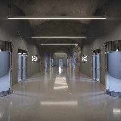 Korridor SDC datacenter. Foto: SDC