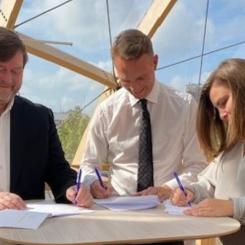 Energibolaget EnBW Sverige och Scandinavian Horizon - en expert med erfarenhet inom storskaliga vätgasprojekt, har gått samman i ett gemensamt bolag för att driva utvecklingen av vätgasbaserade energilösningar. Pressbild: EnBW AG