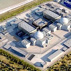 Illustration av de framtida reaktorbyggnaderna i Sizewell. Foto: EDF-Energy