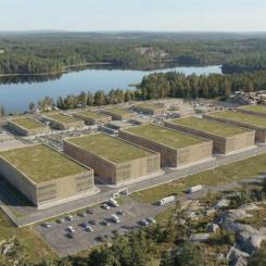 Illustration av den planerade anläggningen. Pressbild: Blykalla