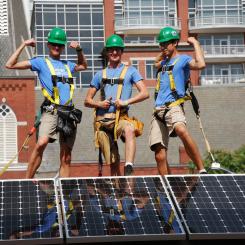 Om utvecklingen fortsätter i samma takt kan USA snart ha en energimix där solkraft spelar en avgörande roll i elproduktionen, trots utmaningar med handelspolitik och infrastruktursatsningar. Foto: American Solar Energy Society, credit: Credit: Ann Crehore