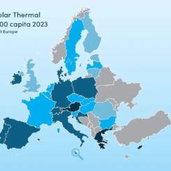 Den europeiska branschorganisationen för solvärme, Solar Heat Europe, uppmanar den nya EU-kommissionen att skapa en regleringsmässig och ekonomisk ram för att kunna tredubbla branschens produktionskapacitet till år 2030. Grafik: Solar Heat Europe