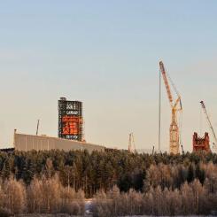 Stegras anläggning under uppförande i Boden. Foto: Stegra
