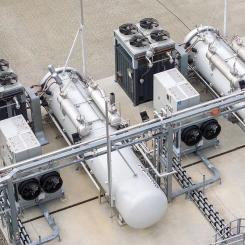 KK Wind Solutions levererar kraftförsörjnings- och styrsystem till Stiesdal Hydrogens nya modulära vätgasanläggningar i Danmark. Foto: KK Wind Solutions