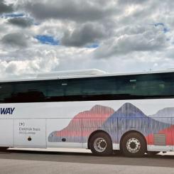 Batterielektrisk expressbuss. Foto: Trysilbussen