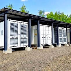 Ultrakondensatorn kan reagera på variationer i elproduktionen inom bråkdelar av en sekund. Den fungerar som ett snabbt stödsystem till vattenkraften och gör det möjligt att kompensera plötsliga förändringar i elförsörjningen – något som blir allt vanligare när väderberoende energikällor ökar i andel. Foto: UPM