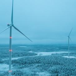 Wpd Suomi Oy:s tidigare projekt i finska Nuolivaara. Foto: Wpd Suomi Oy